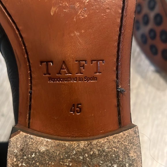 Taft Dylan Men\'s Black Leather Ankle Strap Buckle Boots